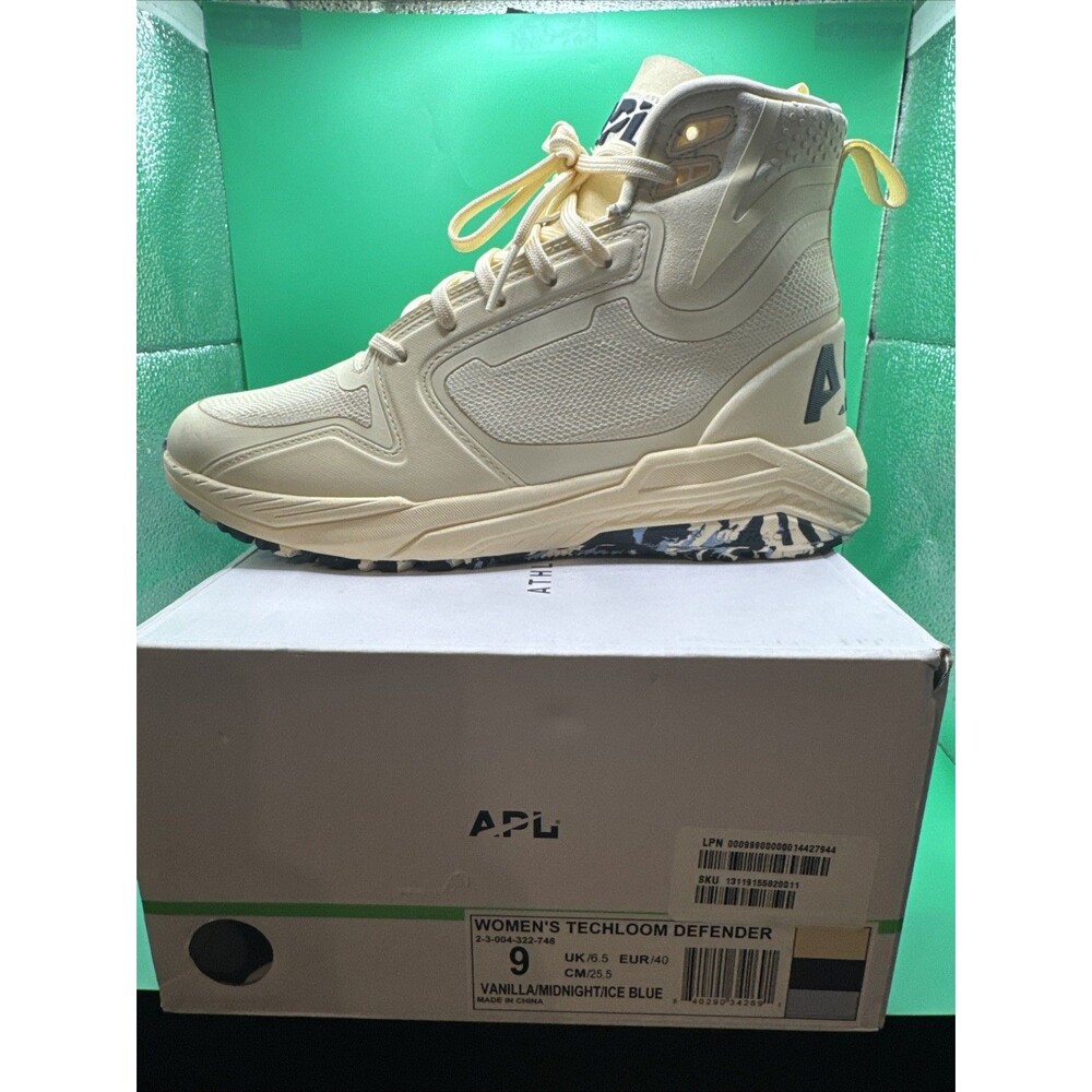APL Womens Techloom Defender  Hiking Waterproof Sneakers Cream/Blue size 9 - Picture 3 of 10